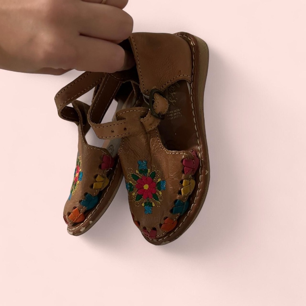 Toddler leather huaraches